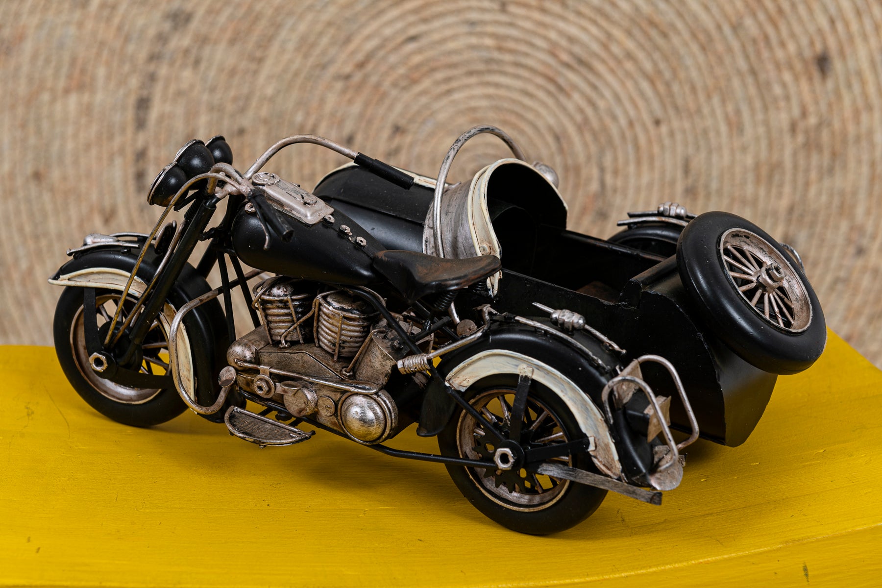 MOTO SIDECAR MINIATURA METAL