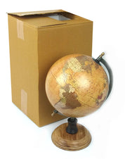 GLOBO TERRÁQUEO BASE MADERA